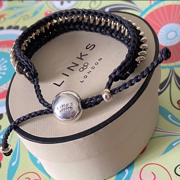 Links of London Friendship Bracelet black/silver - Picture 2 of 3